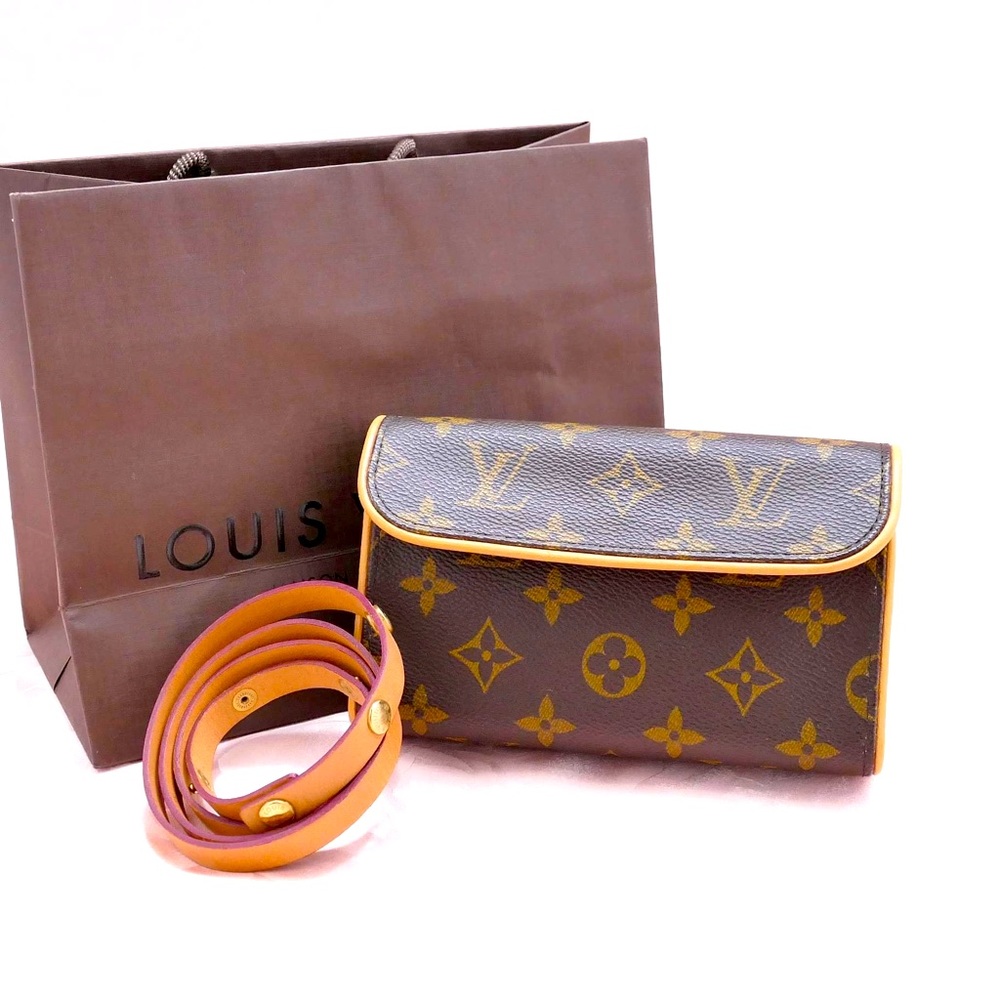 Louis Vuitton Pochette Florentine Monogram Canvas Brown